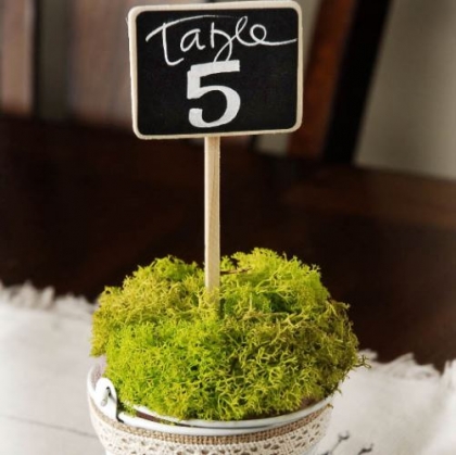 Table numbers and Seating boards