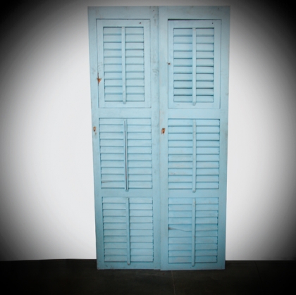 Rustic schutter light blue Door