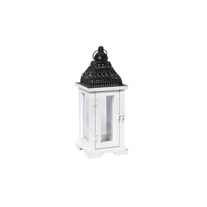 Lantern White Square 39X15cm