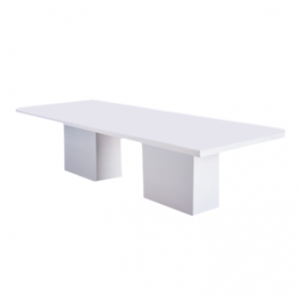 TABLE COLUMN  RECTANGULAR WHITE