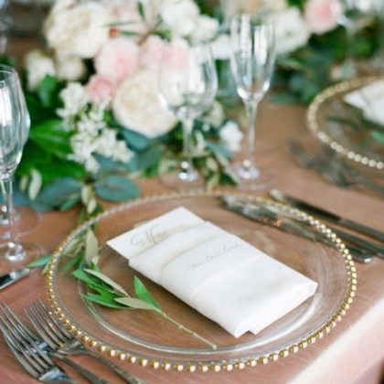 Charger Plates &amp; Napkin Rings