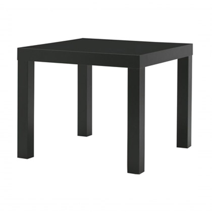 Side table wooden Black