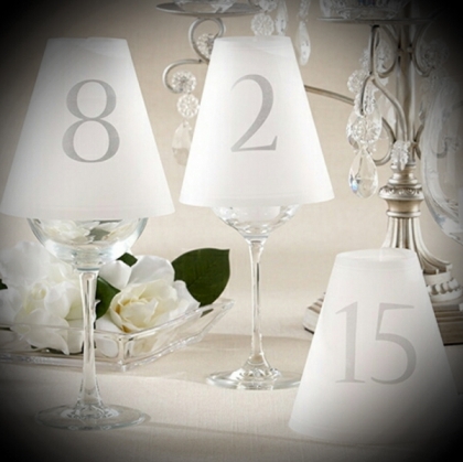 Table Number - Cone Glass cover