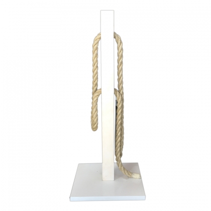 Rope Stand - Whitewashed wooden