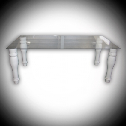 Baroque Style Glass coffee Table 150cm x 75cm