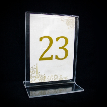 Table Number - Plexiglass Clear 2