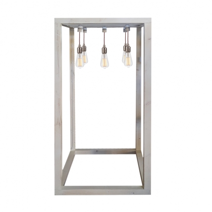 Buffet Light Structure - Whitewashed color