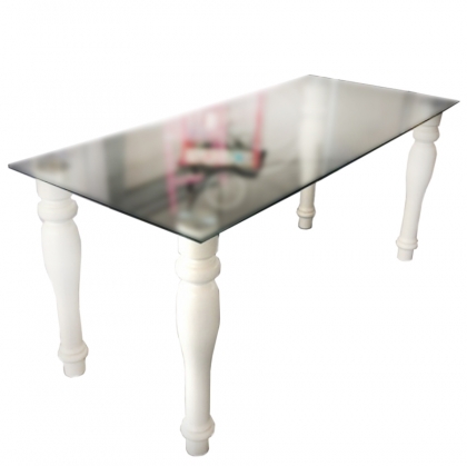 Glass Table Baroque Style