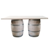 Bar - Wooden White Barrel