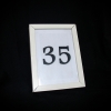 Table Number - White frame