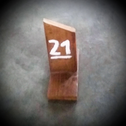 Table Number - Rustic Wood