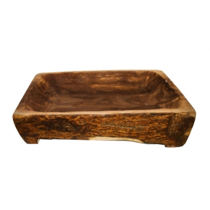 Wood Concave platter 40cm x 27cm