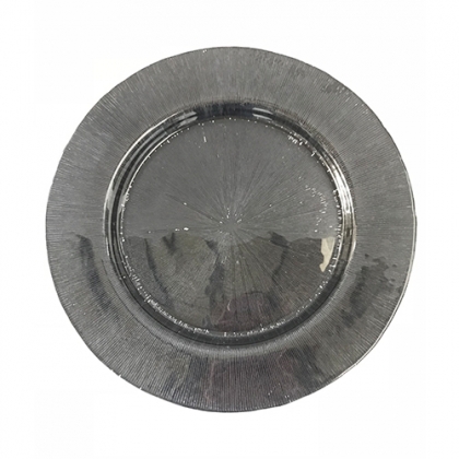 Charger Plate - Glass Black