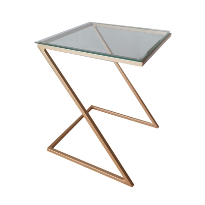 Crossed Leg Square Gold - Side table