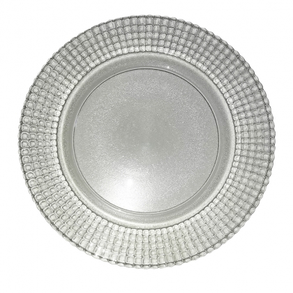 Silver Charger Plate 13&quot; inches