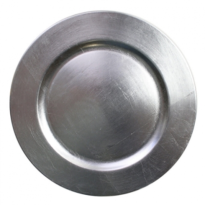 Charger Plate - Malamine Silver