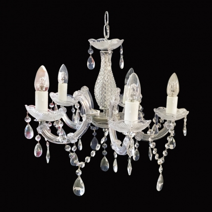 Chandelier Classic with Crystals (5 light bulbs )