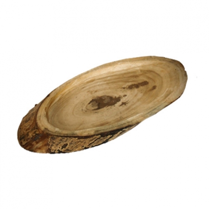 Wood Concave platter 31cm x 15cm