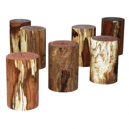 Pouf - wood log