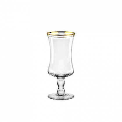 Imperial Water Glass With Gold Rim