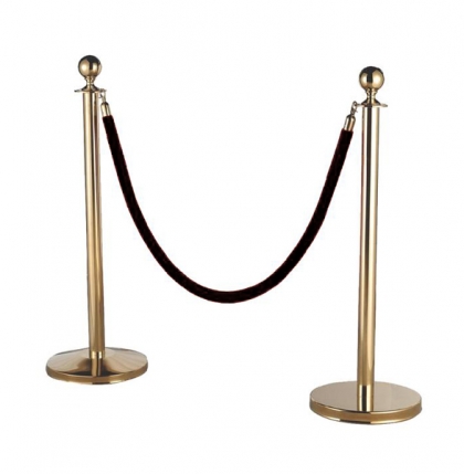 Rope Stand Gold With Black Rope