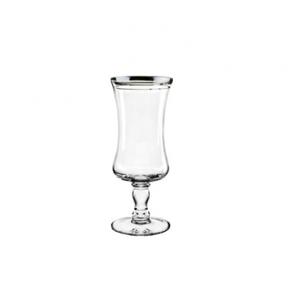 Imperial Water Glass With Silver Rim