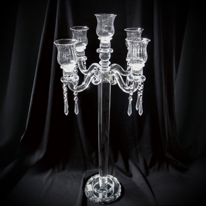 Candelabra Crystal with 5 arms 80cm