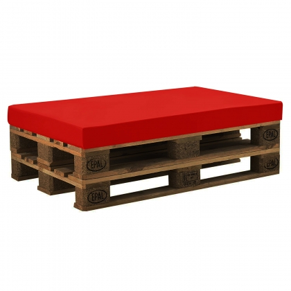 Ethnic Wooden Pallet Bench with Cushion