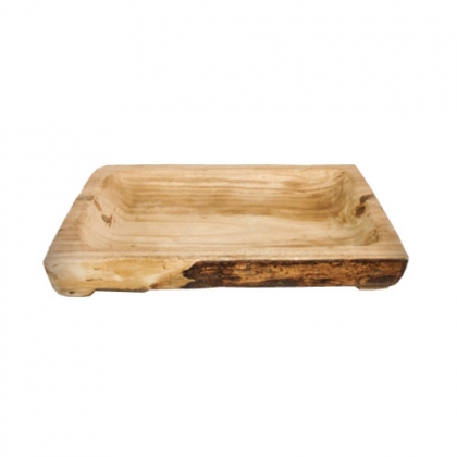 Wood Concave platter 34cm x 17,5cm