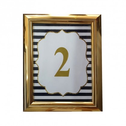 Gold Frame Table Number 15X20