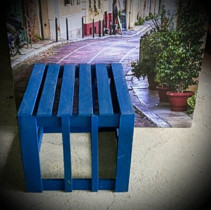 Blue Wooden Box