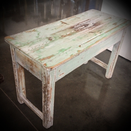 Rustic Wooden white-wash side table