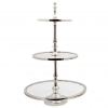 3 Layer Platter stainless with glass 43-30-23x71cm