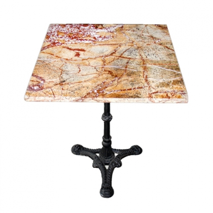 Small square Table marble on top 60x60cm