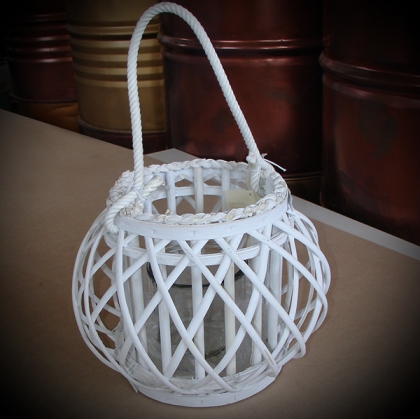 basket Lantern white