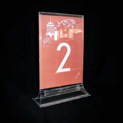 Table Number - Plexiglass Clear 1