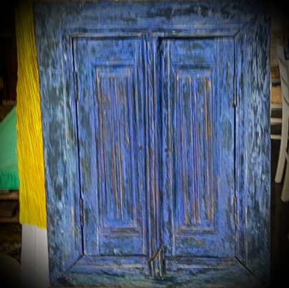 Old Blue Window Board
